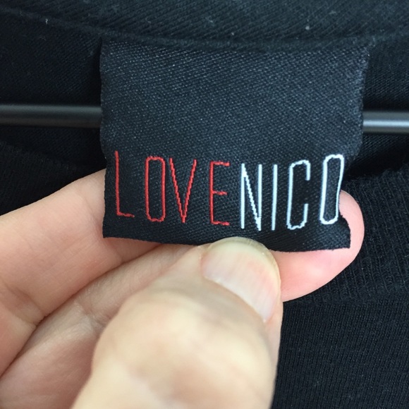 Love Nico Guitars Graphic Tee Black with Green XL - Picture 6 of 8